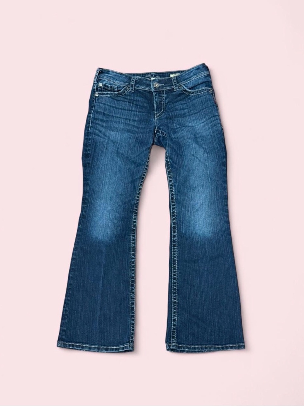 Silver Jeans Suki Surplus Bootcut Jeans W29 L30 Dark Wash Mid Rise Denim
